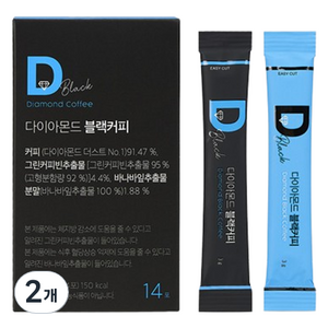 다이아몬드 블랙커피 14p, 3g, 14개입, 2개