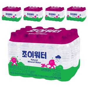 조이워터 생수 무라벨, 500ml, 100개