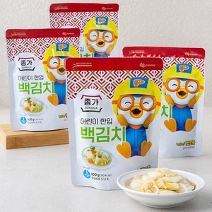 종가 어린이 한입 백김치, 300g, 4개