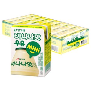 바나나맛우유 mini, 120ml, 24개