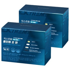 익스트림 올인원 포 맨 멀티비타민, 30회분, 2개