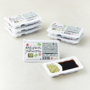 주비푸드 뿌리를 갈아만든 생와사비와 사시미간장소스, 45g, 6개