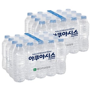 아쿠아시스 무라벨 생수, 500ml, 40개