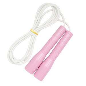 제이에프로프 어린이 스피드 줄넘기, 베이비핑크 + 흰줄, 손잡이 13cm x..., 1개