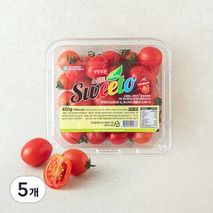 스윗토 스테비아 대추방울토마토, 450g, 5팩