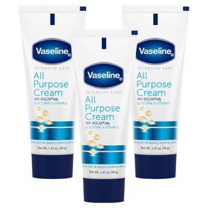 바세린 올 퍼포즈 크림, 40g, 3개