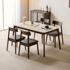 헬로까사 1400 통세라믹 다이닝 원목식탁 + 의자세트 4인용 방문설치