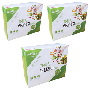 크린손 위생장갑 알뜰형, 500개입, 3개