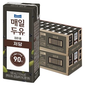 매일두유 검은콩, 190ml, 48개