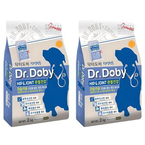 닥터도비 강아지 기능성 사료, 뼈/관절강화, 2kg, 2개