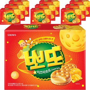 크라운 뽀또 치즈타르트 크래커 샌드, 322g, 10개