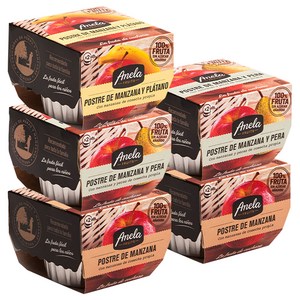 떠먹는 아넬라 지중해 과일퓨레 5팩, 혼합맛(사과,바나나..., 1세트