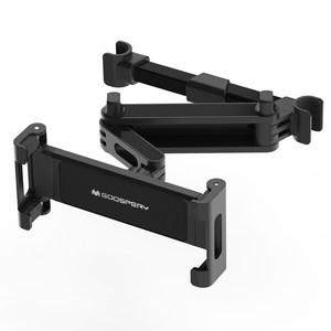 구스페리 차량 뒷자석 헤드레스트 태블릿 거치대, 블랙, 1개