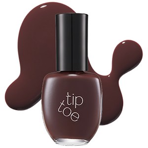 팁토우 안단테 네일 폴리쉬 208 코코, 딥브라운, 10ml, 1개