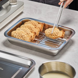 바겐슈타이거 연마제 없는 스텐 사각 트레이 세트 깊은형, No.06(320 ..., 밧드 + 랙 + 트..., 1세트