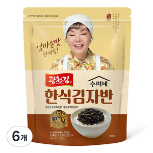 광천김 수미네 한식 김자반, 50g, 6개