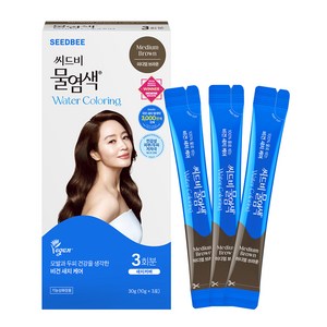 씨드비 프리미엄 물 염색제 3회분, 미디엄브라운, 1개