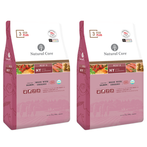 네츄럴코어 전연령 강아지 에코플러스3 건식사료, 연어, 2kg, 2개