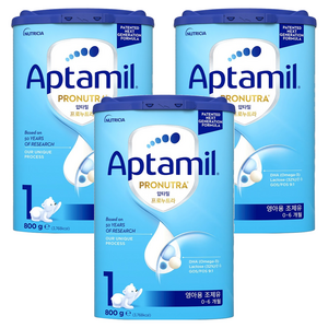 압타밀 프로누트라 1단계 분유, 800g, 3개