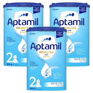 압타밀 프로누트라 어드밴스 HMO 분유 2단계, 800g, 3개