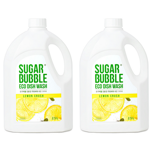 슈가버블 주방세제 레몬 크러쉬, 2.5L, 2개