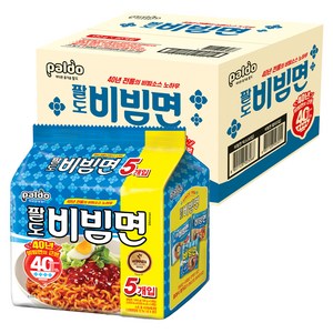 팔도 비빔면, 40개, (5개입 X 8팩 X 1박스)