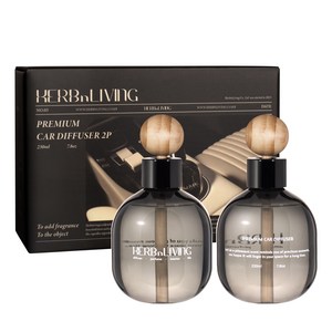 허브앤리빙 대용량 차량용 디퓨저 2p, 플라워마켓, 1세트