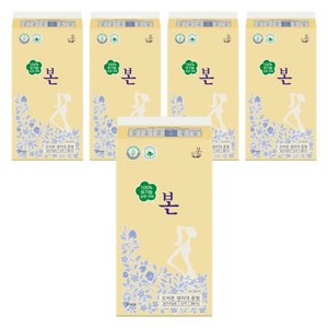 유기농본 유기농 순면 울트라슬림 생리대, 중형, 30개입, 5개