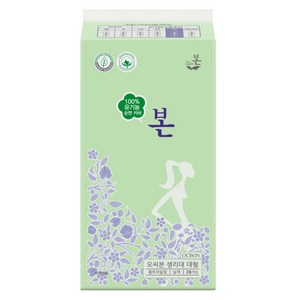 유기농본 순면커버 울트라슬림 생리대 날개형, 대형, 28개입, 1개