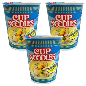 컵누들 닛신 씨푸드맛 71g, 3개