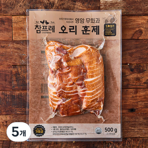 참프레 무화과 오리훈제 슬라이스, 500g, 5개