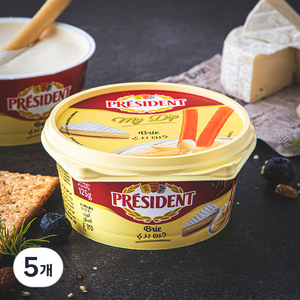 프레지덩 마이딥 스프레더블 브리치즈, 125g, 5개