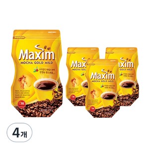 맥심 모카골드 마일드 원두커피믹스, 170g, 1개입, 4개