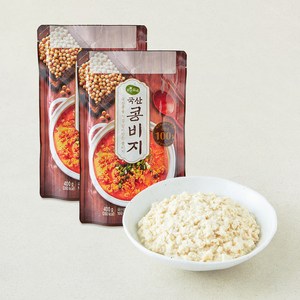 맑은물에 국산 콩비지, 400g, 2개