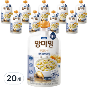 맘마밀 안심밥상 레토르트이유식, 전복 모듬채소진밥, 140g, 20개