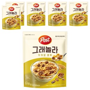 포스트 그래놀라 카카오 호두, 510g, 6개