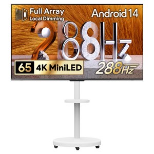 더함 4K UHD 구글 5.0 이동식 288Hz 스마트TV 패키지
