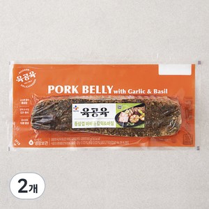 육공육 통삼겹 바베큐 갈릭 & 바질, 300g, 2개