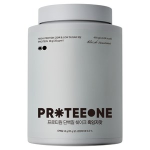 프로티원 단백질 쉐이크 흑임자맛, 490g, 1개