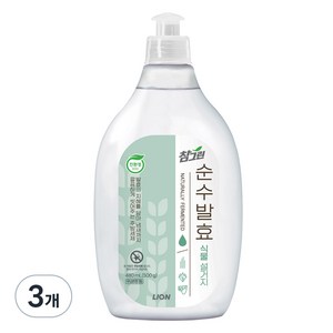 참그린 순수발효 식물 주방세제, 480ml, 3개