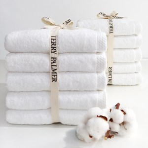 테리파머 호텔 수건 200g 30수 면사, 화이트, 10개