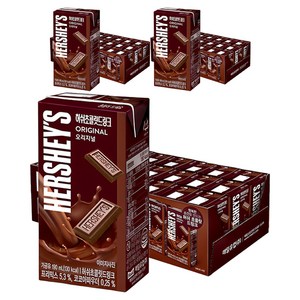 허쉬 초콜릿드링크 오리지널, 190ml, 72개