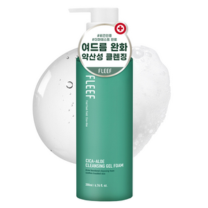 [비건뷰티] 플리프 시카 알로에 클렌징 젤 폼, 200ml, 1개