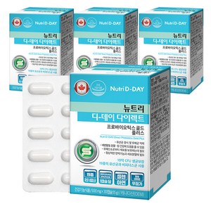 뉴트리디데이 다이렉트 프로바이오틱스 골드 플러스 유산균, 30정, 4개