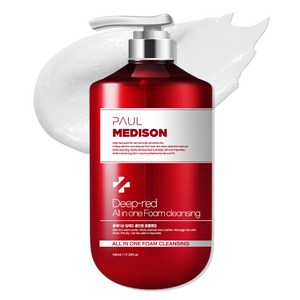 폴메디슨 딥레드 대용량 올인원 폼클렌징 510ml, 1개