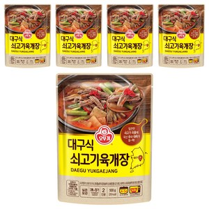 오뚜기 대구식 쇠고기육개장, 500g, 5개