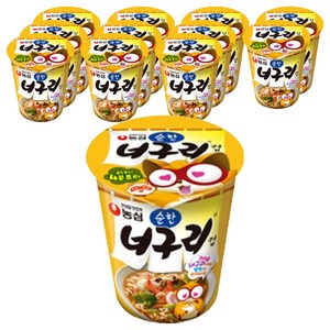 너구리 컵 순한맛 63g, 12개