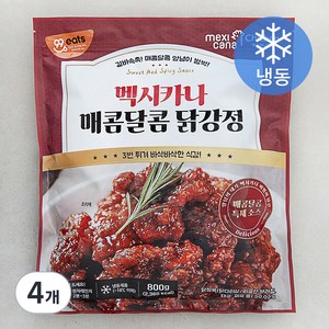 멕시카나 매콤달콤 닭강정 (냉동), 800g, 4개