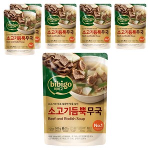 비비고 소고기듬뿍무국, 500g, 6개