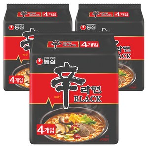 농심 신라면 블랙 134g, 12개